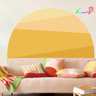 【AG】Wall Decal Boho Style Semicircle Gradient Color Block Abstract DIY PVC Home Indoor Paper Sticker Household