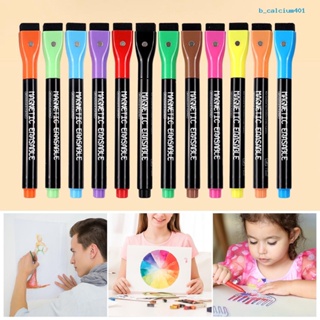 Calciwj 12Pcs ic Liquid Marker Pen Dry Erase High Pen for Calendar Planning Board