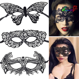 【AG】Lace Hollow Black Eye Cover Various Styles Masquerade Eye Halloween Supplies