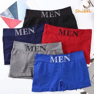 HOT_ Men Boxers กางเกงลำลองผู้ชายเอวกลางสำหรับ