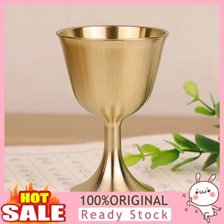 [B_398] Durable Wine Glass Good Gloss Copper Portable Edge Wine Cup for Daily Use