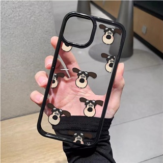 เคสโทรศัพท์มือถืออะคริลิคใส แบบแข็ง ลายสุนัข สําหรับ iphone 14promax 11 13 12 7Plus 8 X XS Max