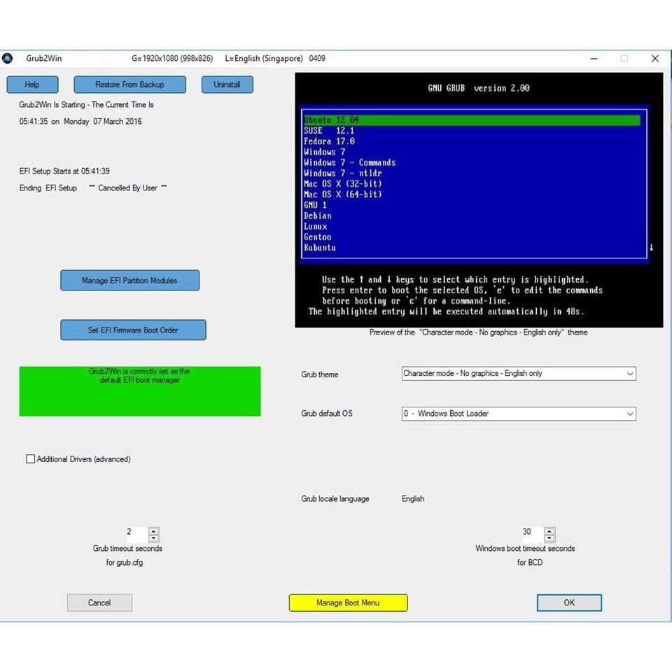 โปรแกรม-grub2win-2-3-6-1-โปรแกรมแก้ไขหน้าบูตเมนู