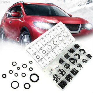 พร้อมสต็อก ยางโอริง 225pcs O-Ring Assortment Nitrile Rubber Washer Seals NBR Kit 18 Sizes in Black with a Re-Sealable Pl