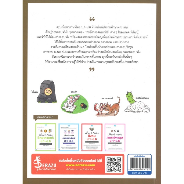 หนังสือ-short-note-ภาษาไทย-ป-1-ป-6-พิชิตข้อสอบ-ผู้เขียน-คณาจารย์-think-beyond-genius-สนพ-think-beyond-หนังสือหนังสือเตรี