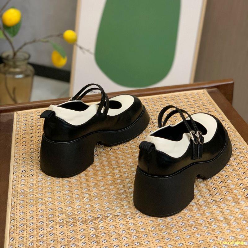 พร้อมส่ง-รองเท้า-mary-jane-พื้นหนา-6-ซม-รองเท้าโลฟเฟอร์ใหม่ของผู้หญิงญี่ปุ่น-jk-รองเท้าเดี่ยวรองเท้าหนังขนาดเล็ก