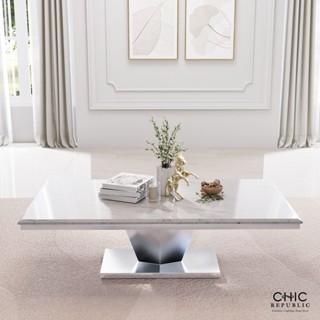 Chic Republic JASPER PLUS-CH/130 MARBLE,โต๊ะกลาง,โต๊ะกลาง - สี  ขาว