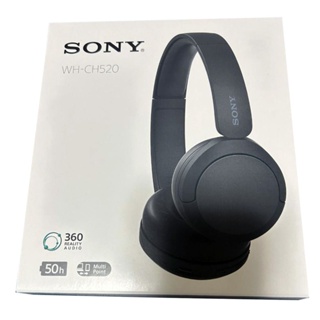 Sony WH-CH520 Wireless Headphones (Black) - DSEE, Bluetooth 5.2, 50H Battery Life