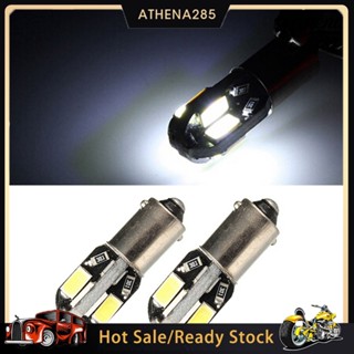 2Pcs Car 8SMD ไฟ LED Auto 12V หลอดไฟแสงเครื่องมือวัดแสงสีขาว