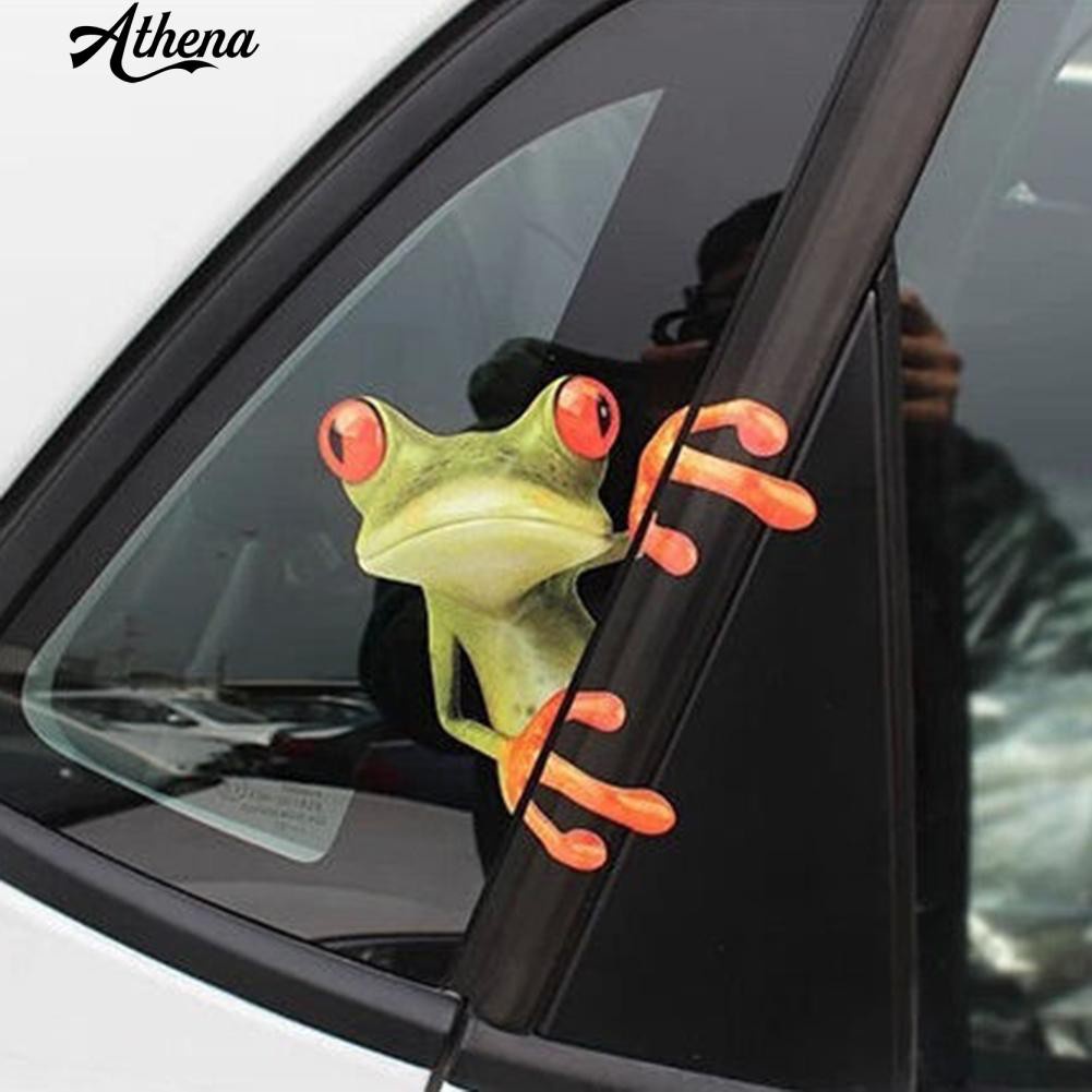 การ์ตูน-3d-peep-frog-truck-สติกเกอร์หน้าต่างสติกเกอร์ติดรถยนต์