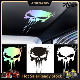 Athena Blood Speed Skull สติ๊กเกอร์สําหรับติดตกแต่งรถยนต์รถมอเตอร์ไซค์