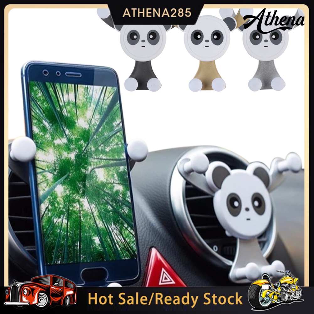 athena-ที่วางโทรศัพท์มือถือ-ลายการ์ตูนแพนด้า-สำหรับติดในรถยนต์