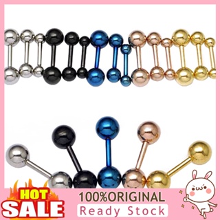 [B_398] Ear Studs Simple Wear-resistant Punk Ball Barbell for Dating