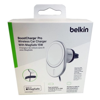 Belkin BoostCharge Pro Magnetic Wireless Car Charger 15W Magnetic, WIC008btGR-NC