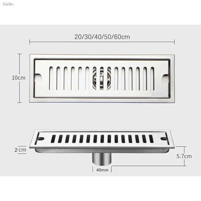 floor-drain-stainless-steel-304-rectangular-floor-drain-thickening-large-drain-floor-suitable-for-bathroom-shower-hotel