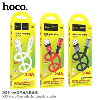 Hoco X85 สาย​ชาร์จ​แบบยางซิลิโคน​ สำหรับ​micro/ip/TypeC ใหม่ล่าสุด​ แท้100%