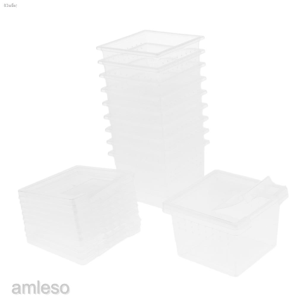 amlesomy-10-pcs-reptile-breeding-box-acrylic-feeding-box-for-spider-lizard-scorpion