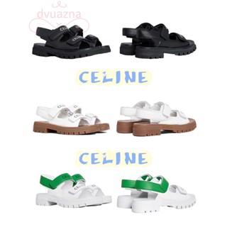 แบรนด์ใหม่ 100% ของแท้ CELINE LEO หนังวัวสุภาพสตรีรองเท้า