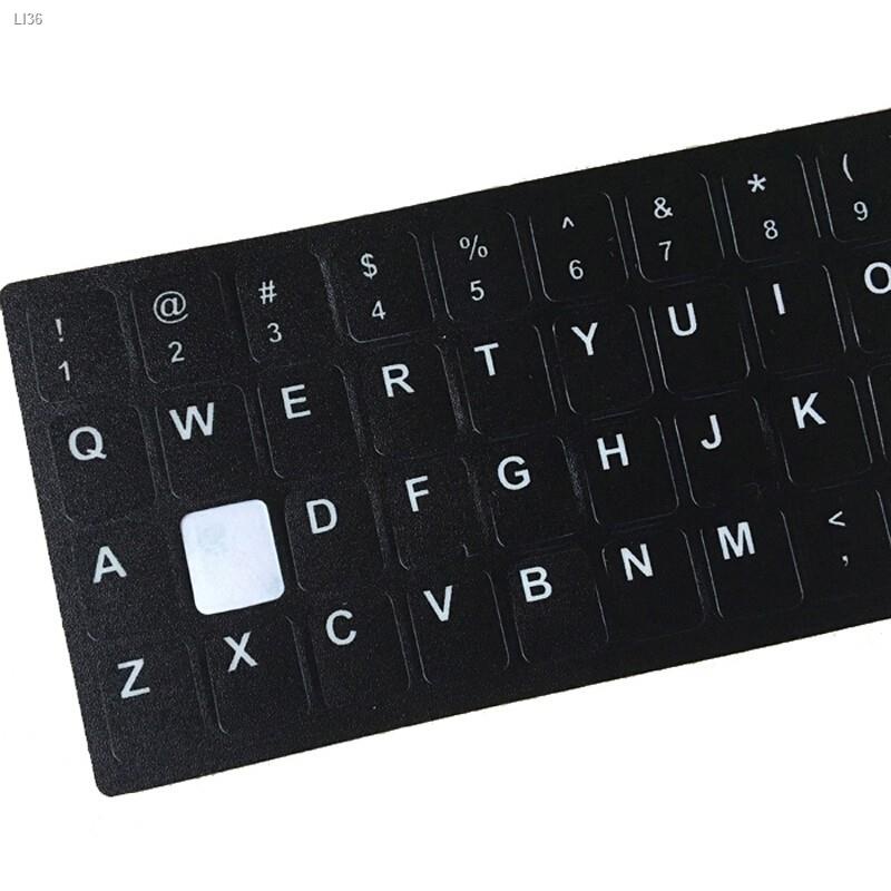 2pcs Universal Nonslip Replacement Keyboard Sticker alphabet letters Layout English Arabic