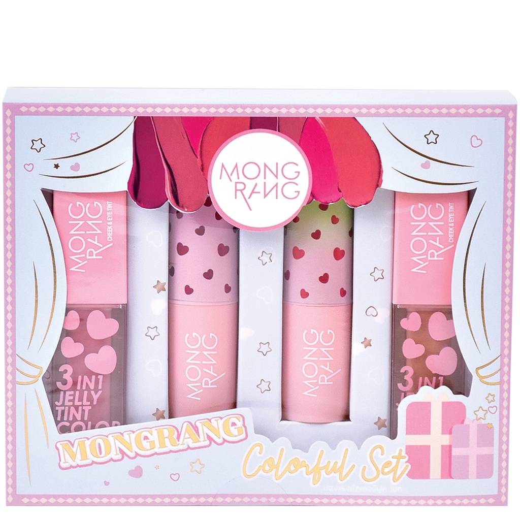 mongrang-colorful-tint-lipstick-set-1pcs-เซตเครื่องสำอาง