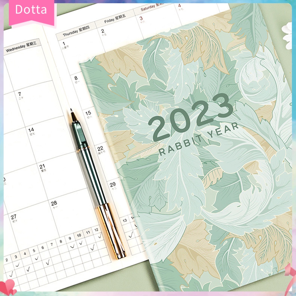 dottam-multiple-styles-diary-notebook-school-supplies-2023-12-months-agenda-planner-schedule-notebook-color-printing