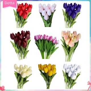 (dottam) ดอกไม้ทิวลิปประดิษฐ์ 10 ชิ้น/ชุด สําหรับประดับตกแต่ง