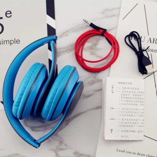 จัดโปร❤️หูฟังบลูทูธ หูฟังไร้สาย Headphone รุ่น P47 เชื่อมต่อระบบไร้สาย Bluetooth พร้อมแถมสายต่อมือถือฟรี น้ำหนักเบา เสีย