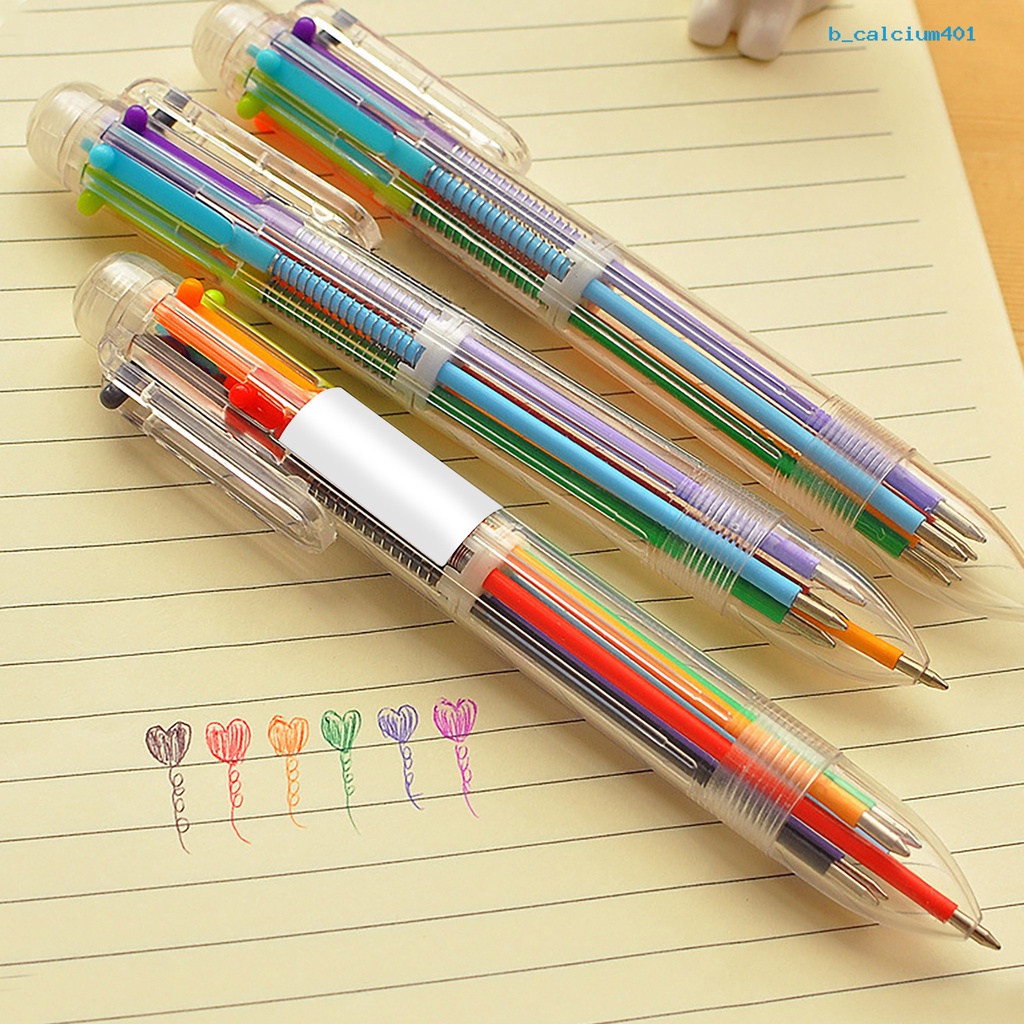 ปากกาแคคเซียม-0-5-มม-6-in-1-หลากสี-อุปกรณ์เสริมเครื่องเขียน-สําหรับนักเรียน