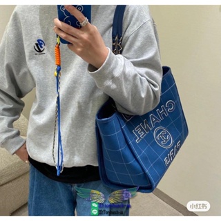 latest version chanel medium canvas beach tote foldable shopper handbag carryall travel luggage