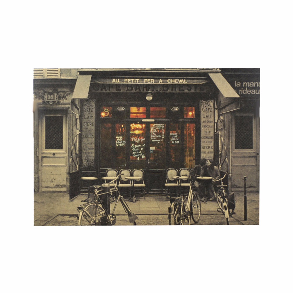 b-398-vintage-coffee-shop-couple-paper-poster-bar-wall-decoration