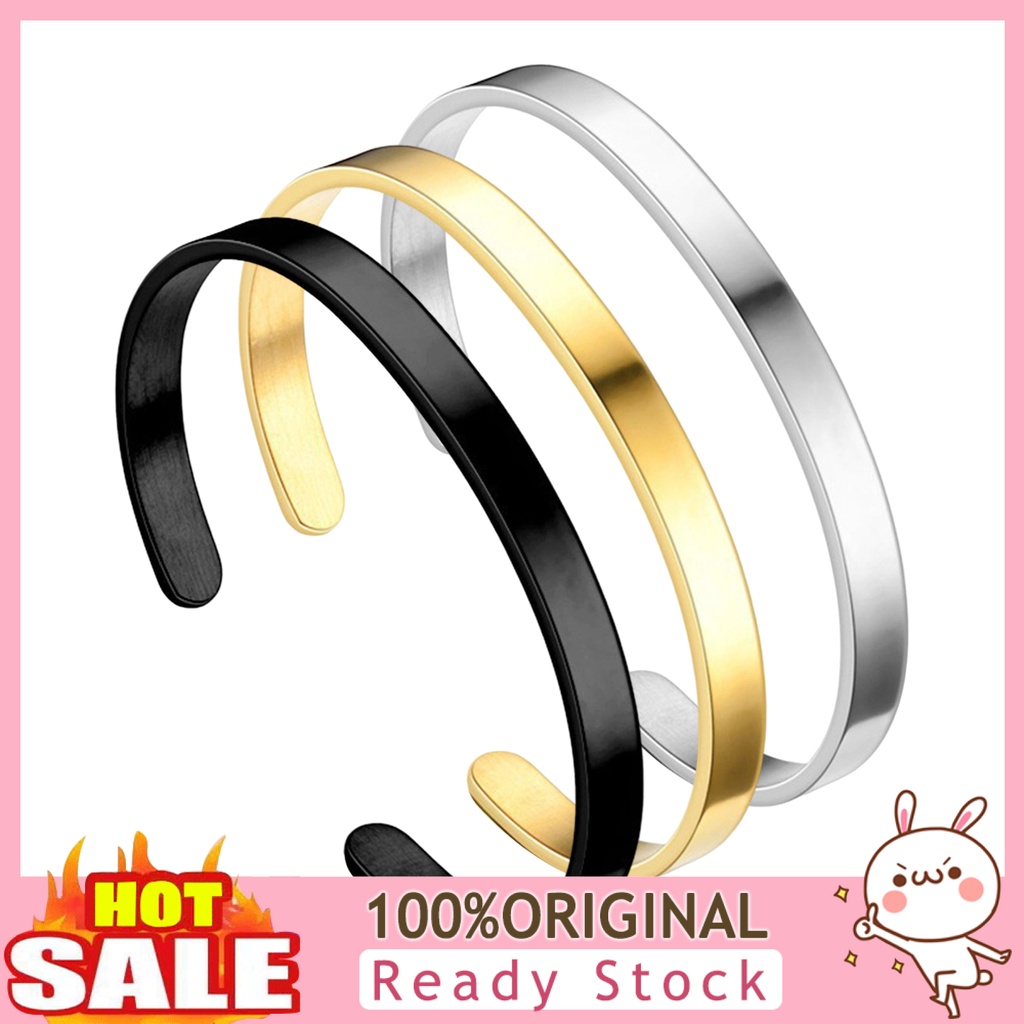 b-398-สร้อยข้อมือ-สเตนเลส-สีพื้น-ปรับได้-สําหรับผู้ชาย-ผู้หญิง-ผู้ใหญ่