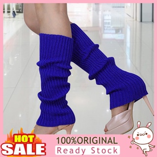 [B_398] 1Pair Women Winter Warm Stripes Solid Candy Leg Warmers Knitting Socks for Home