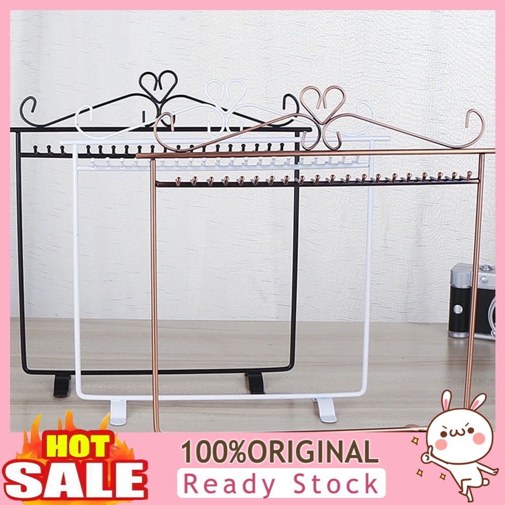 b-398-vintage-heart-jewelry-hanger-earring-metal-rack-stand-holder