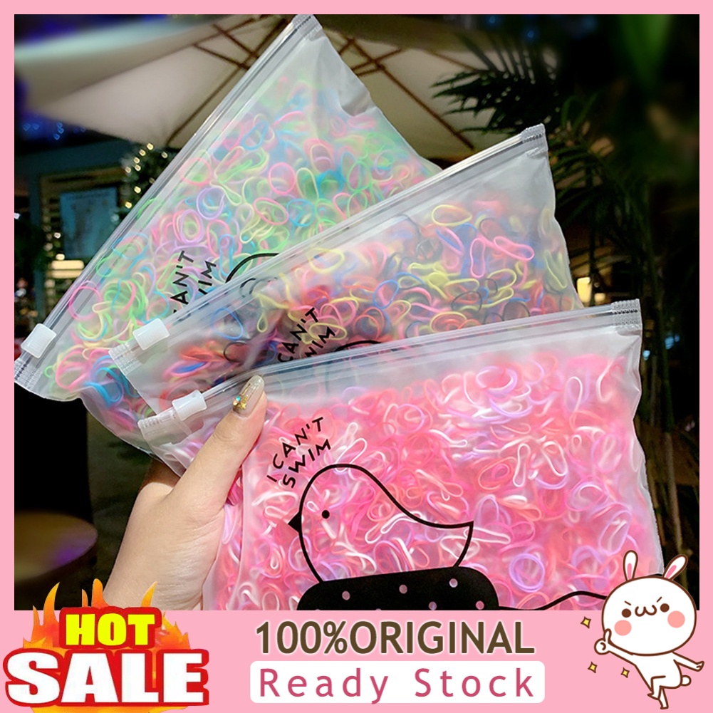 b-398-1000pcs-bag-women-disposable-colorful-hair-ties-ropes-ponytail-holders