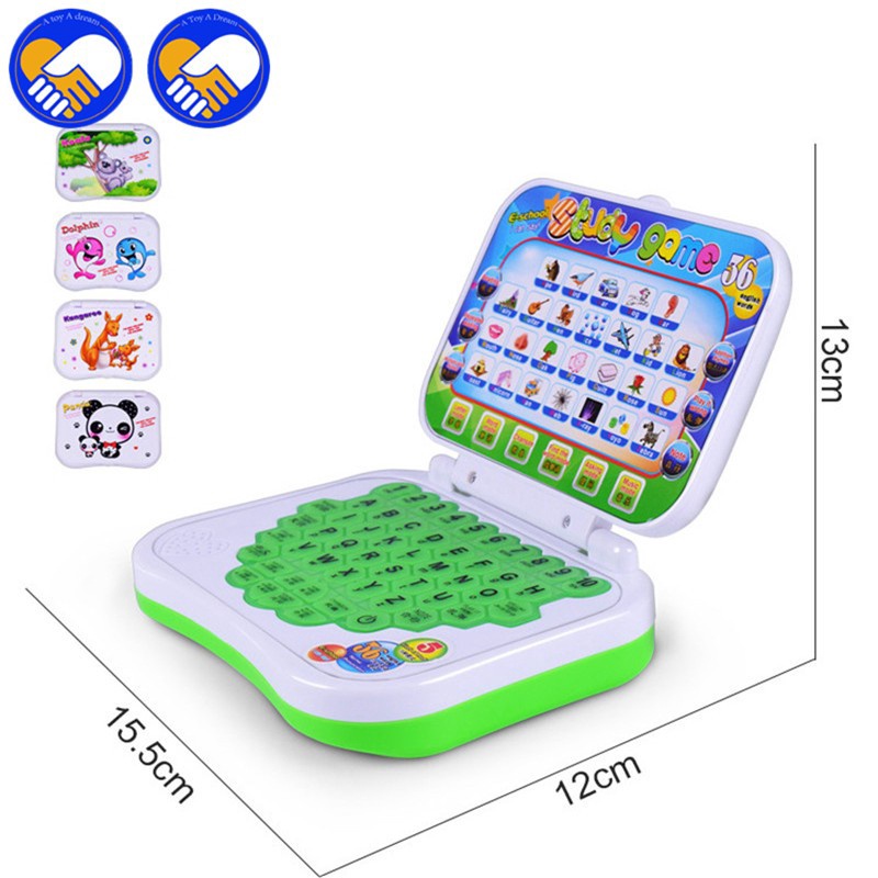 Mini PC English Learning Computer Laptop Baby Children Educational Game ...