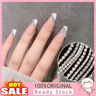 [B_398] Nail Chain Exquisite DIY Three-dimensional Metal Rhinestone Nail Chain for Finger