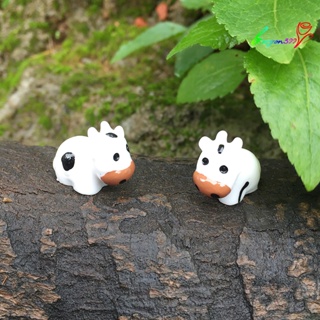 【AG】2Pcs Garden Model Toy Eco-friendly Ornament DIY Cow Decor for Dollhouse Home