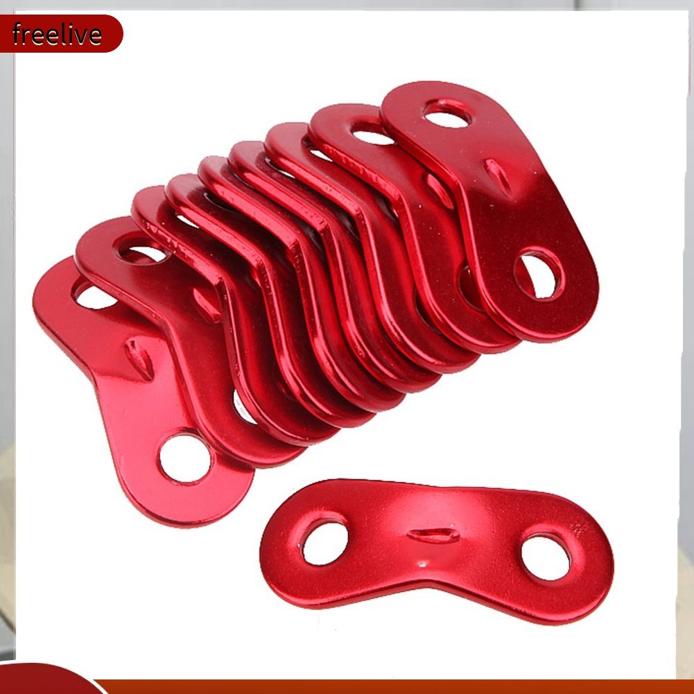 (freelive) 2 Holes Lock Guy Line Bent Tent Runners Camping Hi(freelive