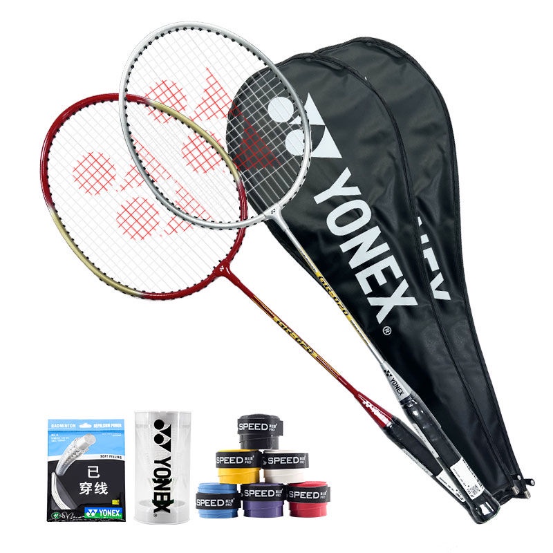 yonex-ไม้แบดมินตัน-ของแท้อย่างเป็นทางการสำหรับผู้ใหญ่ชายและหญิงแร็กเกตคู่น้ำหนักเบายืดหยุ่นทนทานใช้งานง่าย