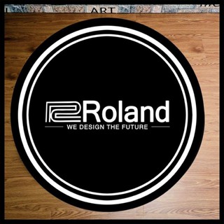 คุณภาพดี Roland Roland พรมกลองไฟฟ้า พรมปูพื้น กันลื่น ซ้อมห้อง บันทึกเสียงสตูดิโอ ร็อค ฉนวนกันความร้อน ลดเสียงรบกวน กลองเสื่อ