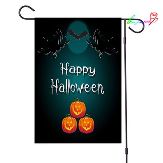 【AG】Happy Halloween Garden Yard Hanging Flag Pumpkin Bat Ghost Festival Decor