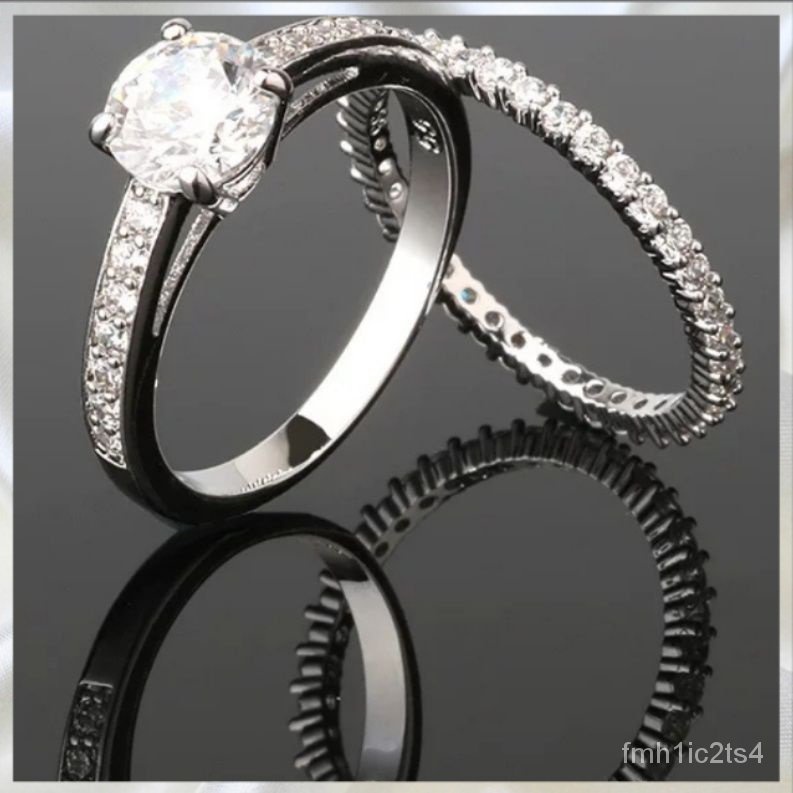 หญิง-แหวนคู่สีเงินมีสไตล์s925ใจกว้างและเรียบง่ายyแหวน-shijia-สามารถสวมใส่ได้สองชั้น-9qox