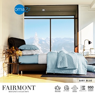 Omazz ผ้าปู 6ฟุต 1ชิ้น Collection Fairmont รหัส Airy Blue