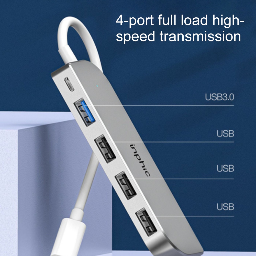 for-laptop-4-port-plug-play-stable-portable-adapter-durable-home-office-usb-hub