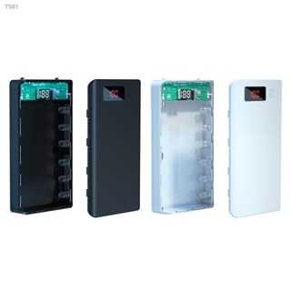 ROX A6 LCD Display DIY 6x18650 Battery Case Power Bank Shell Portable External Box Without Battery Powerbank Protector