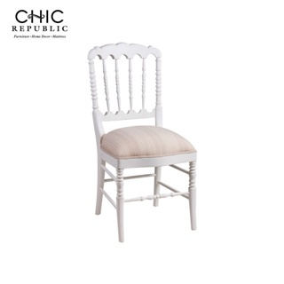 CHIC REPUBLIC NAPOLEON เก้าอี้รับประทานอาหาร - สี ขาว
