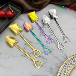 【AG】Spoon Creative Portable Wear-resistant Coffee Ice Cream Teaspoon for