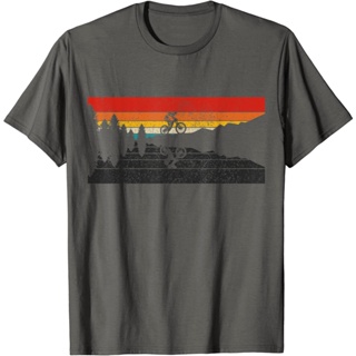 จักรยานเสือภูเขาวินเทจ Mtb Downhill Biking Cycling Biker T-shirt : เสื้อผ้า รองเท้า และเครื่องประดับ
