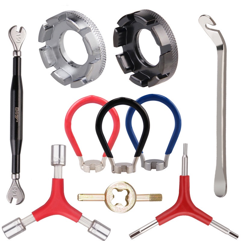☎Bike Spoke Key Wheel Spoke Wrench Tool Bicycle Wheel Rim 8 Way Wrench