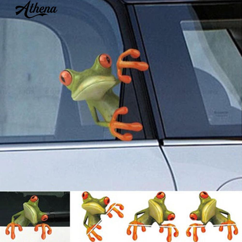 การ์ตูน-3d-peep-frog-truck-สติกเกอร์หน้าต่างสติกเกอร์ติดรถยนต์